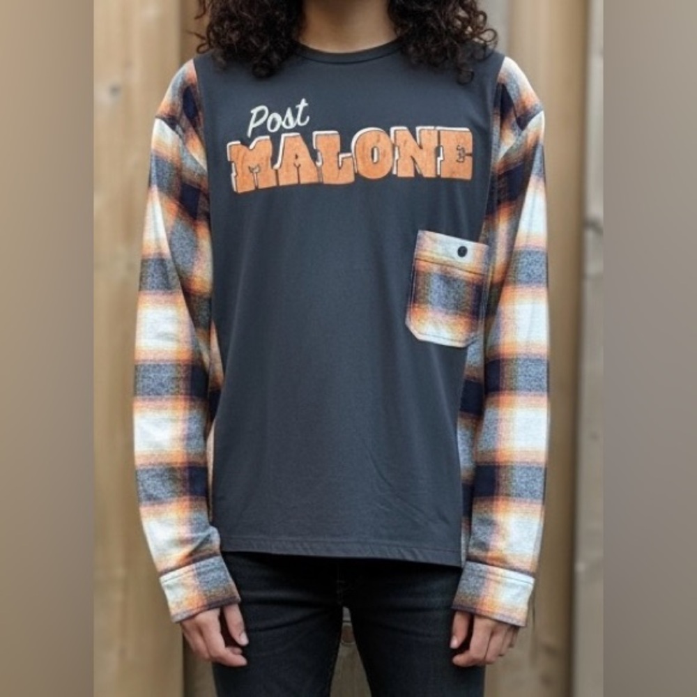Post Malone Handmade Upcycled Shirt - Free Size